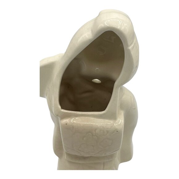 Vintage Benihana of Tokyo Geisha Girl Holding Fan Ceramic Tiki Mug Cream White - Picture 6 of 15